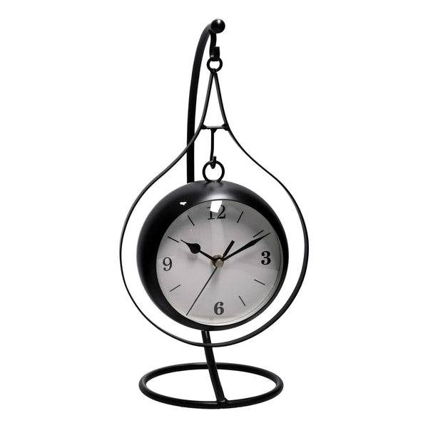 online Orologio da Tavolo Pendolo 16x13,5xh33 cm in Metallo Nero