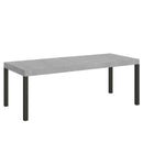 Tavolo Allungabile 160-420x90x77 cm Everyday Premium Cemento Gambe Antracite