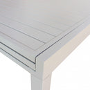 Tavolo Allungabile Hawaii 135/270x90x75 h cm in Alluminio Tortora