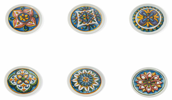 Set de 6 Assiettes à Pizza Ø33x2 cm en Porcelaine VdE Tivoli 1996 Maioliche online