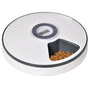 Distributore Automatico Cibo Cani e gatti Ø30,5x7,2 cm a Batteria con Timer e Display