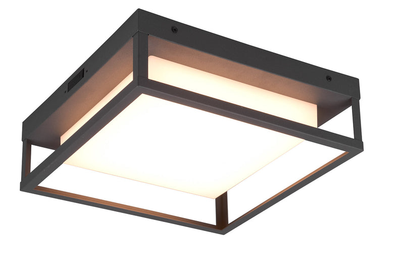 Plafoniera da Esterno a LED SMD in Metallo Antracite