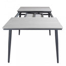 Tavolo Allungabile Guantanamo 200/300x90x76 h cm in Alluminio Antracite