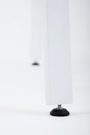 Tavolo Pieghevole Salvaspazio 80x80x74,5-76 cm Party in Legno e Laminato Bianco