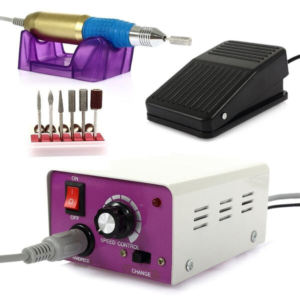 acquista Fresa Elettrica Ricostruzione Unghie Pofessionale 25000 giri Nail Art Manicure