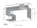 Scrivania a Giorno 180x60x92,5 cm Esse Rovere Wotan  