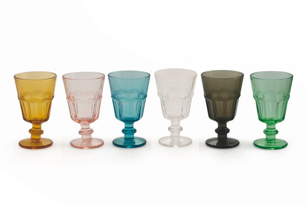 Set de 6 verres Ø8,5x14,2 cm en verre VdE Tivoli 1996 Floyd Multicolore sconto
