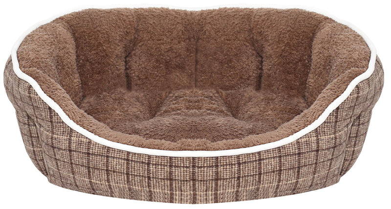 Cuccia per Cani e Gatti in Poliestere Scotland Marrone Varie Misure