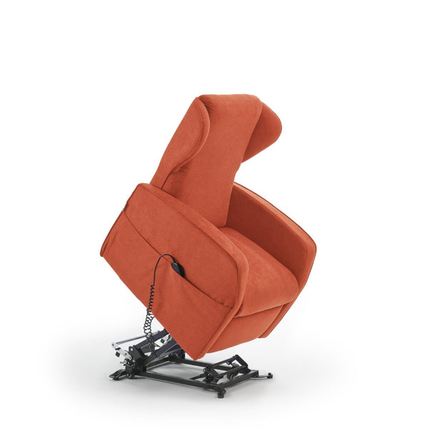 online Fauteuil releveur électrique 2 moteurs 73x101x86 cm Adele en Microfibre Dispositif Médical 1 Orange