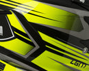 Casco Integrale per Moto Cross con Frontino CGM Track 601G Giallo Fluo
