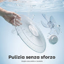 Ventilatore da Terra 45x42x138 cm con Telecomando 3 Velocità e 2 Modalità in ABS PP Acciaio Bianco      