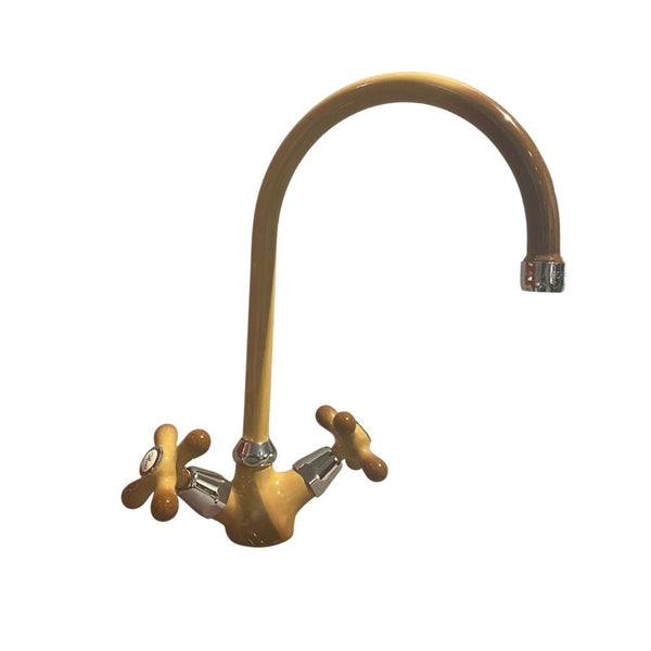 prezzo Rubinetto Cucina Miscelatore Doppio Comando Lavello Canna Tonda in Ottone Paini Monaco Terra di Francia