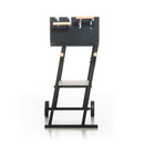 Barbecue a Carbonella 83x49x90 cm 2 Griglie di Cottura e Struttura con Ruote in Acciaio Nero      