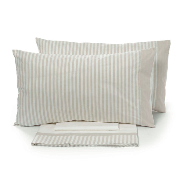 Ensemble de draps et taies d'oreiller teints en fil Garrini Jennifer Rope Différentes tailles prezzo