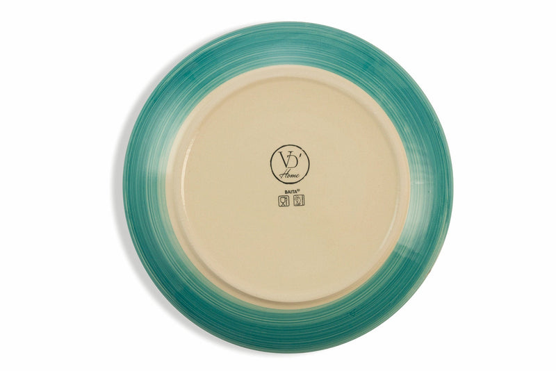 Set 6 Piatti Piani Ø27x3,5 cm in Gres Villa d'Este Home Tivoli Baita Giallo