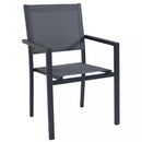 Poltrona Jamaica 55x58x85 h cm in Textilene Antracite