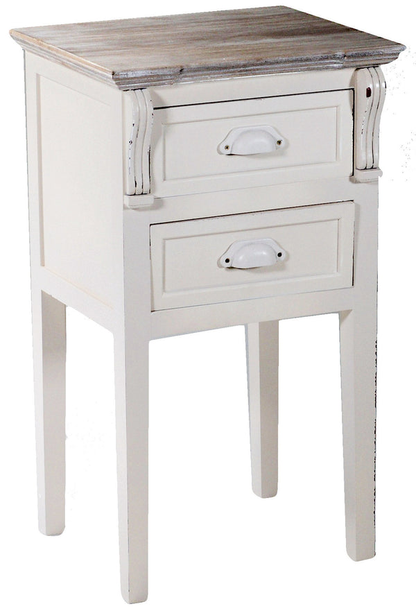 Table de chevet 2 tiroirs bois Adami Provenza online