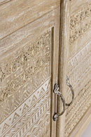 Credenza 3 Ante 3 Cassetti con Vetrora in Legno