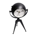 Orologio da Tavolo 11x8xh20 cm in Metallo Nero