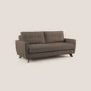 Divano Letto 3 Posti 208x97x96 cm in Tessuto Marrone