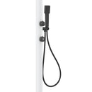 Doccia da Giardino in Alluminio Soffione Led e Doccino Sined Luna Alu D Bianco 