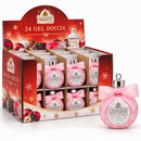 Set 24 Gel Doccia Natalizi 100 Ml Profumo Mela Candita Pallina Natale con Fiocco