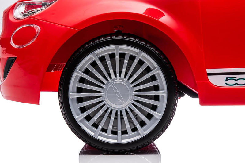 Macchina Elettrica per Bambini Licenza Fiat 500 12V Rosso     