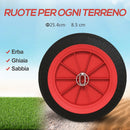 Carrello per Kayak e SUP Max 100 kg Larghezza Regolabile e Ruote Ø25 cm in Alluminio Nero
