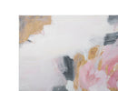 Dipinto su Tela Pink Flowy 80x3,7x100 cm in Legno di Pino e Canvas Multicolor