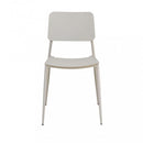 Sedia da Giardino Vega Impilabile 42x53x80 h cm in Acciaio Tortora