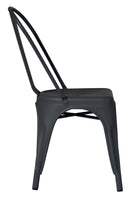 Sedia da Giardino 43x53x86 cm in Lamiera Piombo