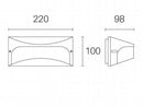 Applique da Esterno a LED 10W 3000K Sovil Grigio