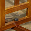 Cancellino per Cani  Pieghevole 181x35x76 cm in Legno di Pino Marrone Scuro