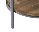 Libreria Berlin Double 86,5x42,5x110 cm in Ferro e Legno di Abete Naturale e Nero