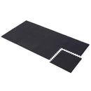Tappeto Puzzle 8 Pezzi 63x63 cm in EVA Morbido Nero 