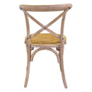 Sedia in Legno di Olmo 51x55H46,5/89cm Cross Naturale