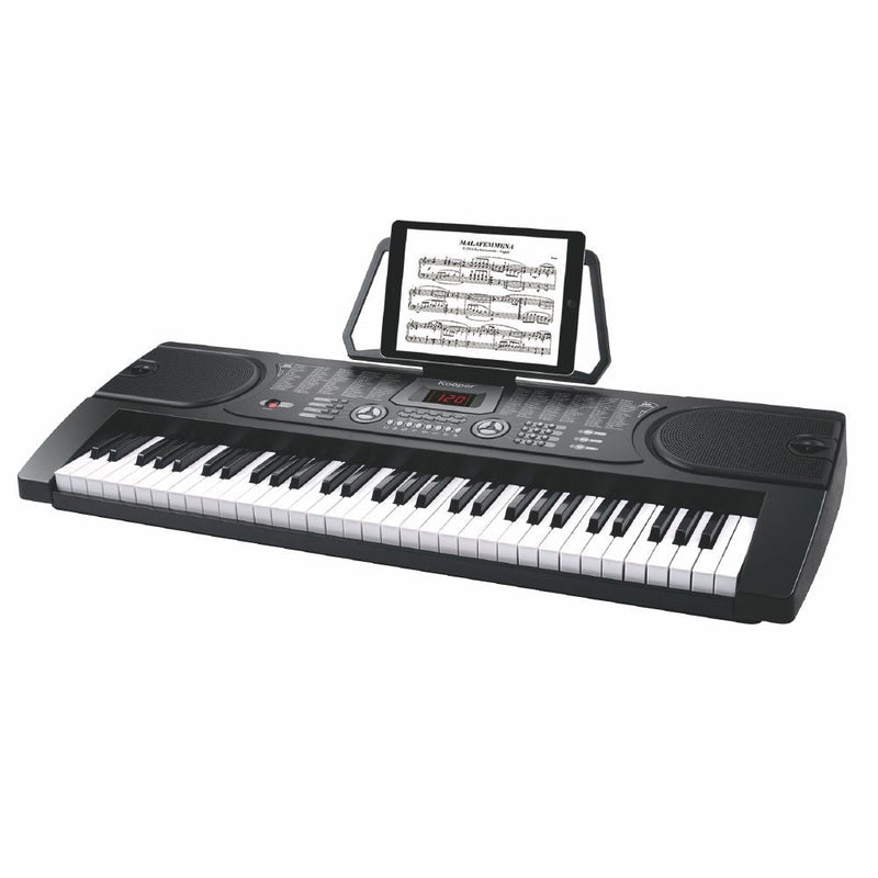 Tastiera Elettronica 61 Tasti Piano Digitale 255 Ritmi 255 Toni Kooper  Nera