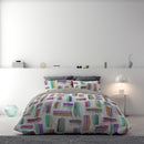 Copripiumino con Stampa sul Sacco e Federe Doubleface Multicolor