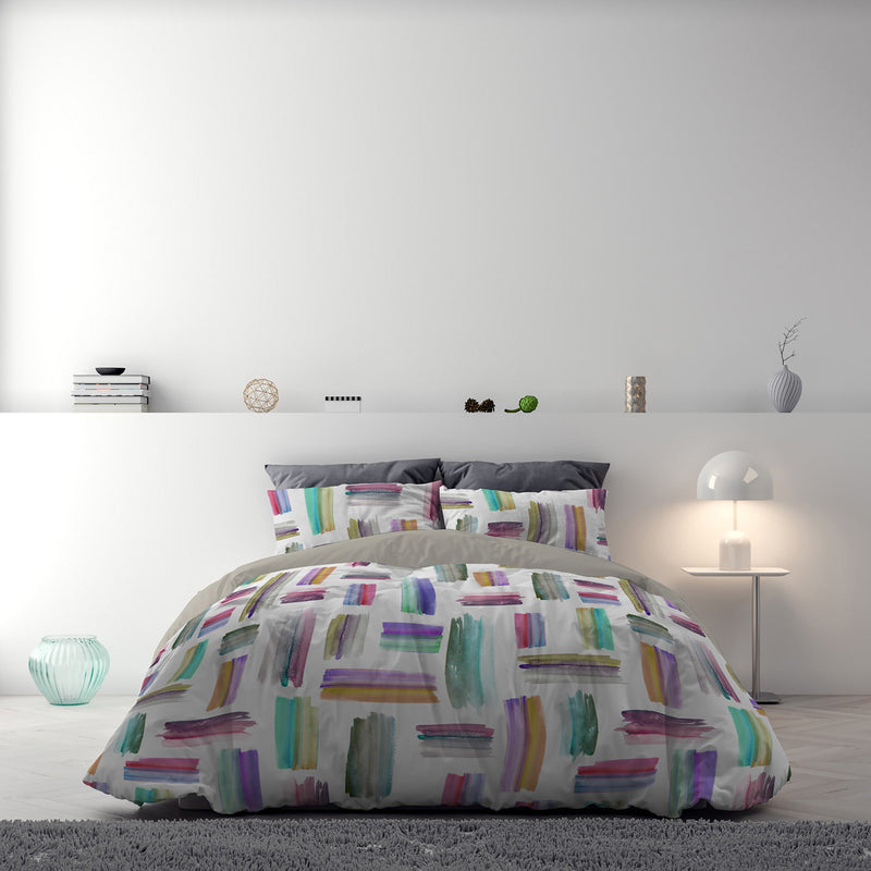 Copripiumino con Stampa sul Sacco e Federe Doubleface Multicolor