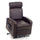 Fauteuil releveur électrique 1 moteur inclinable en simili cuir Katia marron