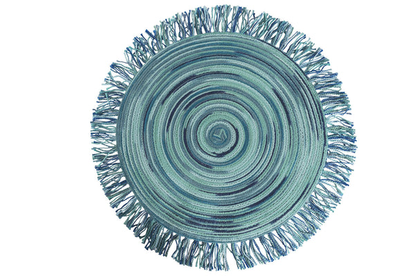 sconto Lot de 6 sets de table ronds à franges Ø44 cm VdE Tivoli 1996 Baita Acqua