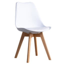 Set 4 Sedie 83x49x43 cm in Similpelle da Interno Bianco