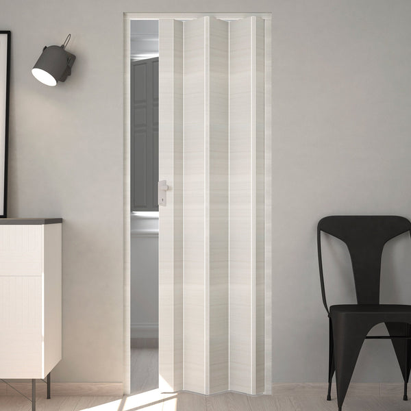 acquista Porte Pliante Intérieure 83x214 cm en PVC Caroline Palissandre Horizontale Blanc