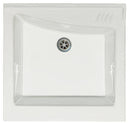 Mobile Lavatoio 63x60x87 cm 2 Ante Asse in Legno Montegrappa Acqua Edilla Bianco