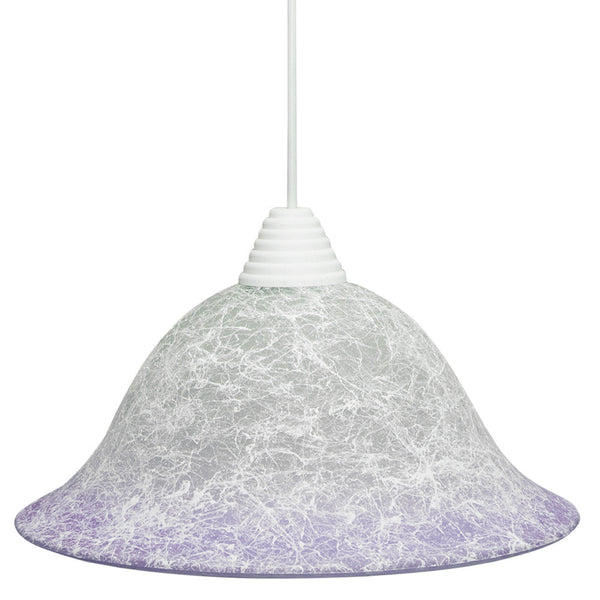 Suspension D30 1xE27 Cadre Blanc Filament Violet Verre E-Energy Iole acquista