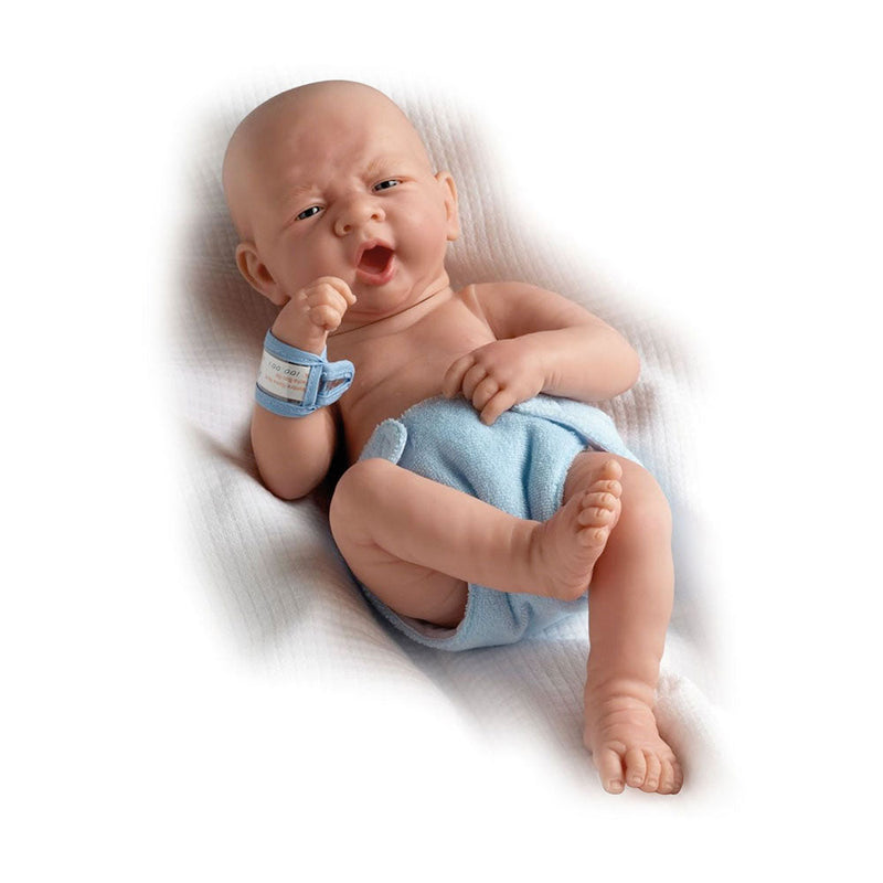 Bambola Bebè Neonato con Pannolino Azzurro 36cm JC Toys