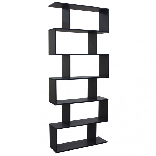 sconto Bibliothèque Alana 80x23,5x190,5 h cm en aggloméré bilaminé anthracite