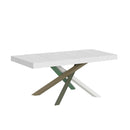 Tavolo Allungabile 120/224x90x77 cm Volantis Premium Bianco Frassino