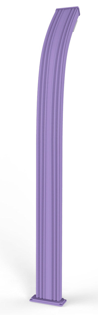 Doccia Solare da Esterno Giardino 30L Miscelatore e Lavapiedi Arkema Spring Viola