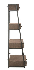 Libreria Travel 86,5x55x181 cm in Ferro e MDF e PU